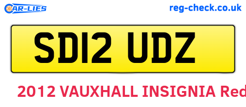SD12UDZ are the vehicle registration plates.