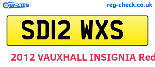 SD12WXS are the vehicle registration plates.