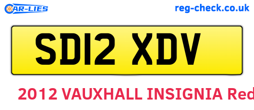 SD12XDV are the vehicle registration plates.