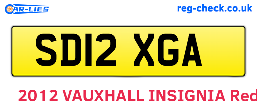 SD12XGA are the vehicle registration plates.