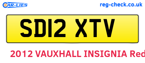 SD12XTV are the vehicle registration plates.
