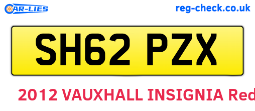 SH62PZX are the vehicle registration plates.