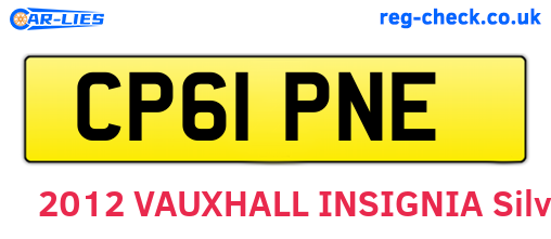CP61PNE are the vehicle registration plates.