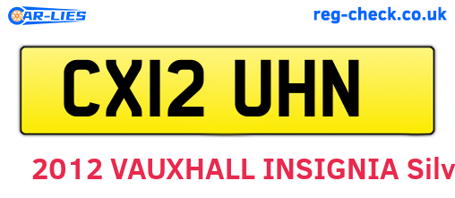 CX12UHN are the vehicle registration plates.