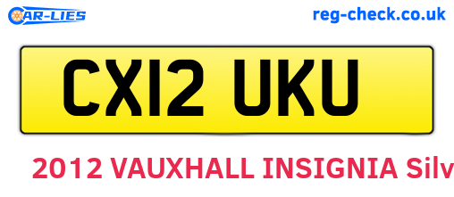 CX12UKU are the vehicle registration plates.