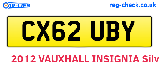 CX62UBY are the vehicle registration plates.