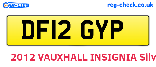 DF12GYP are the vehicle registration plates.