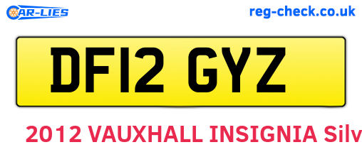 DF12GYZ are the vehicle registration plates.