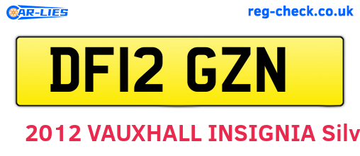 DF12GZN are the vehicle registration plates.