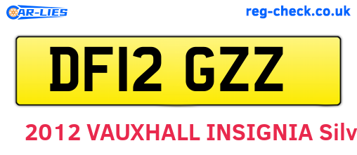 DF12GZZ are the vehicle registration plates.