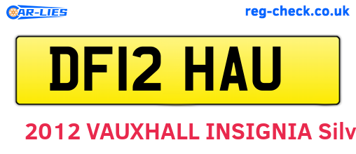 DF12HAU are the vehicle registration plates.