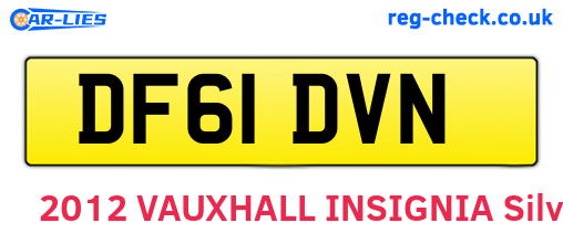 DF61DVN are the vehicle registration plates.