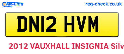DN12HVM are the vehicle registration plates.