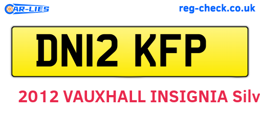 DN12KFP are the vehicle registration plates.