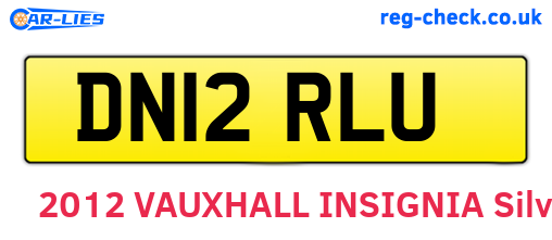 DN12RLU are the vehicle registration plates.