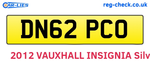 DN62PCO are the vehicle registration plates.