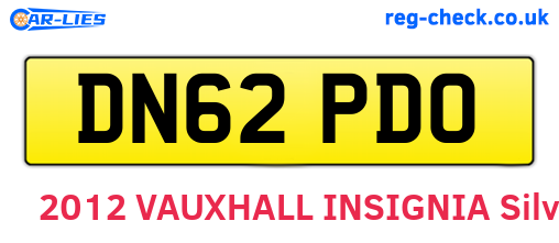 DN62PDO are the vehicle registration plates.