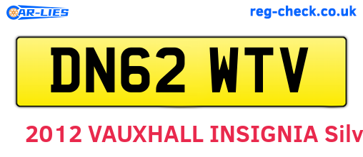DN62WTV are the vehicle registration plates.