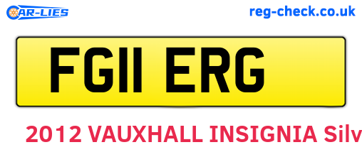 FG11ERG are the vehicle registration plates.