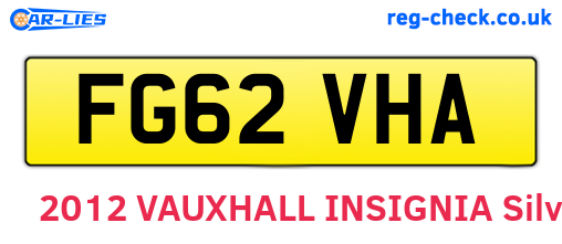 FG62VHA are the vehicle registration plates.
