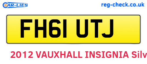 FH61UTJ are the vehicle registration plates.