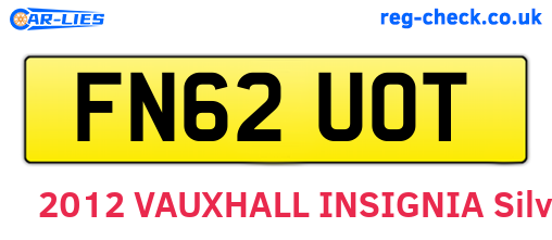 FN62UOT are the vehicle registration plates.
