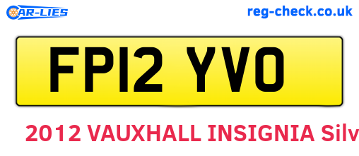 FP12YVO are the vehicle registration plates.