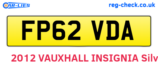 FP62VDA are the vehicle registration plates.