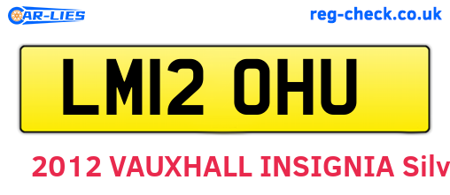 LM12OHU are the vehicle registration plates.