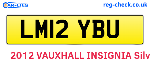 LM12YBU are the vehicle registration plates.