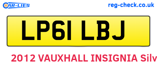 LP61LBJ are the vehicle registration plates.