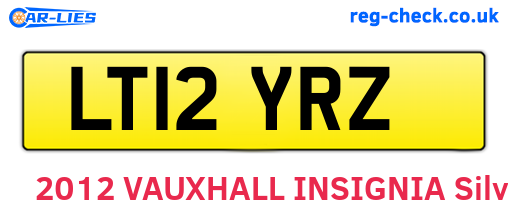 LT12YRZ are the vehicle registration plates.
