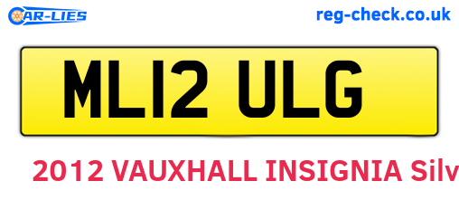 ML12ULG are the vehicle registration plates.