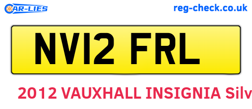 NV12FRL are the vehicle registration plates.
