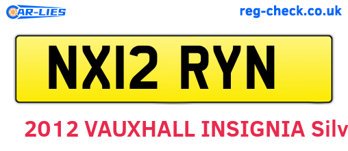NX12RYN are the vehicle registration plates.