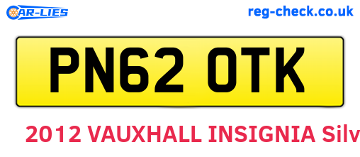 PN62OTK are the vehicle registration plates.