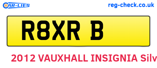 R8XRB are the vehicle registration plates.