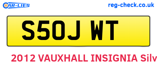 S50JWT are the vehicle registration plates.