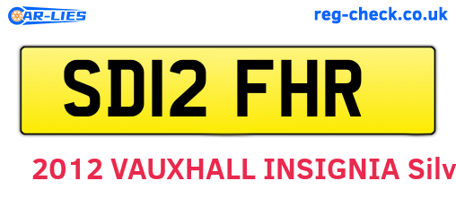 SD12FHR are the vehicle registration plates.