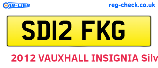 SD12FKG are the vehicle registration plates.
