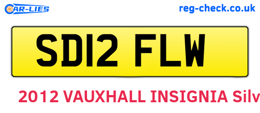 SD12FLW are the vehicle registration plates.