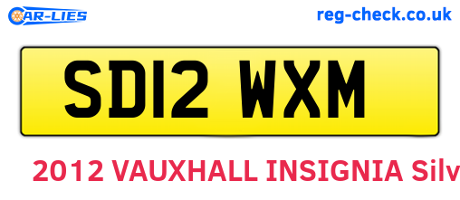 SD12WXM are the vehicle registration plates.