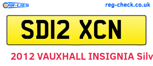 SD12XCN are the vehicle registration plates.