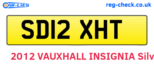 SD12XHT are the vehicle registration plates.
