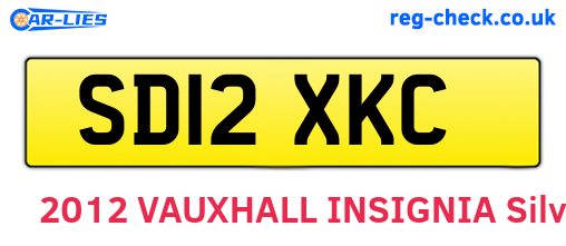 SD12XKC are the vehicle registration plates.