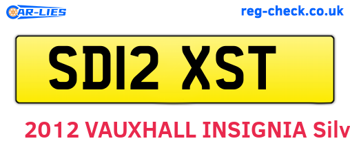 SD12XST are the vehicle registration plates.