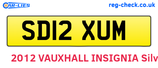 SD12XUM are the vehicle registration plates.