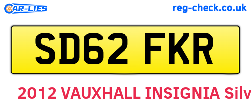 SD62FKR are the vehicle registration plates.