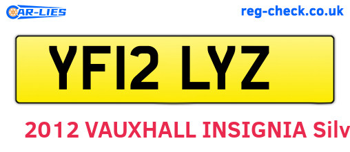 YF12LYZ are the vehicle registration plates.