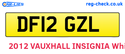 DF12GZL are the vehicle registration plates.